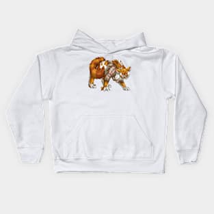 WereCat: Ginger Bicolor Tabby Kids Hoodie